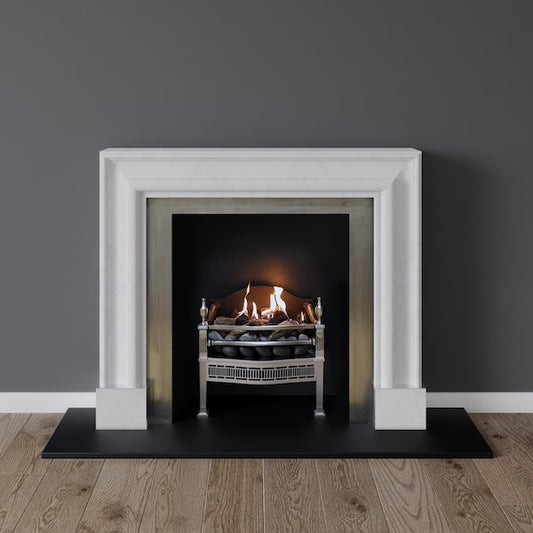 Blackheath fireplace in white marble