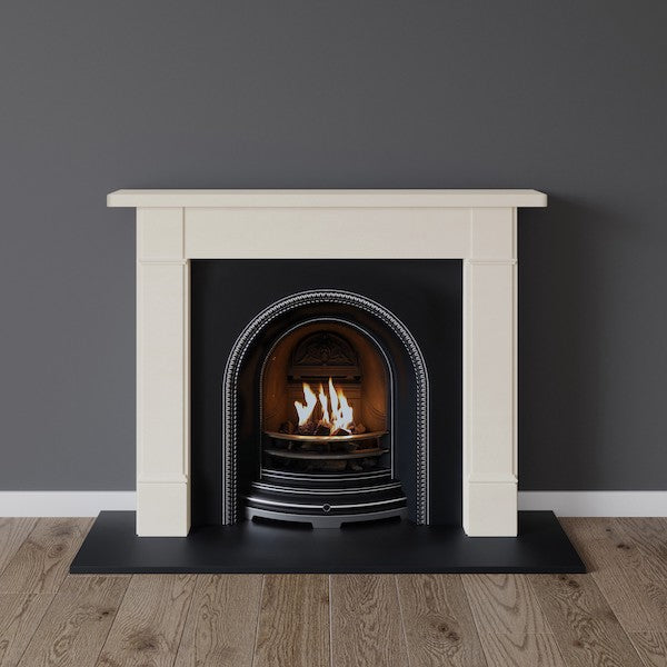 Victoria fireplace in limestone