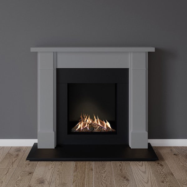 Victoria timber fireplace in grey