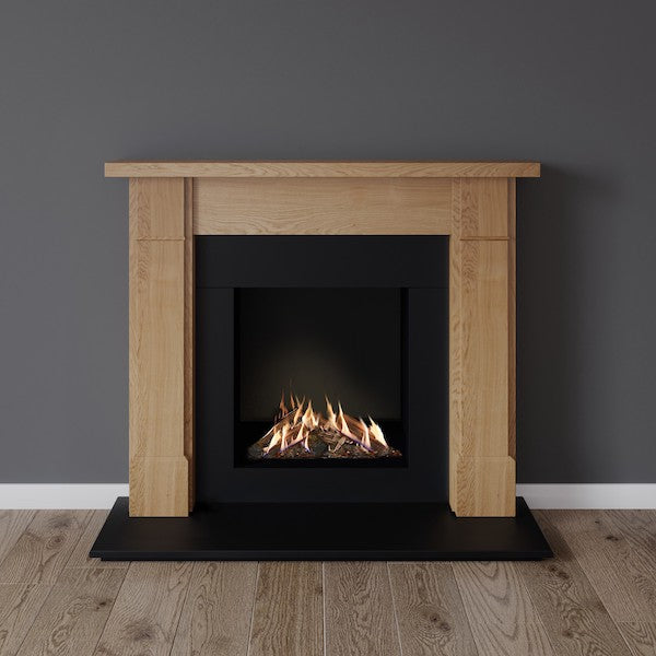 Victoria fireplace in solid oak